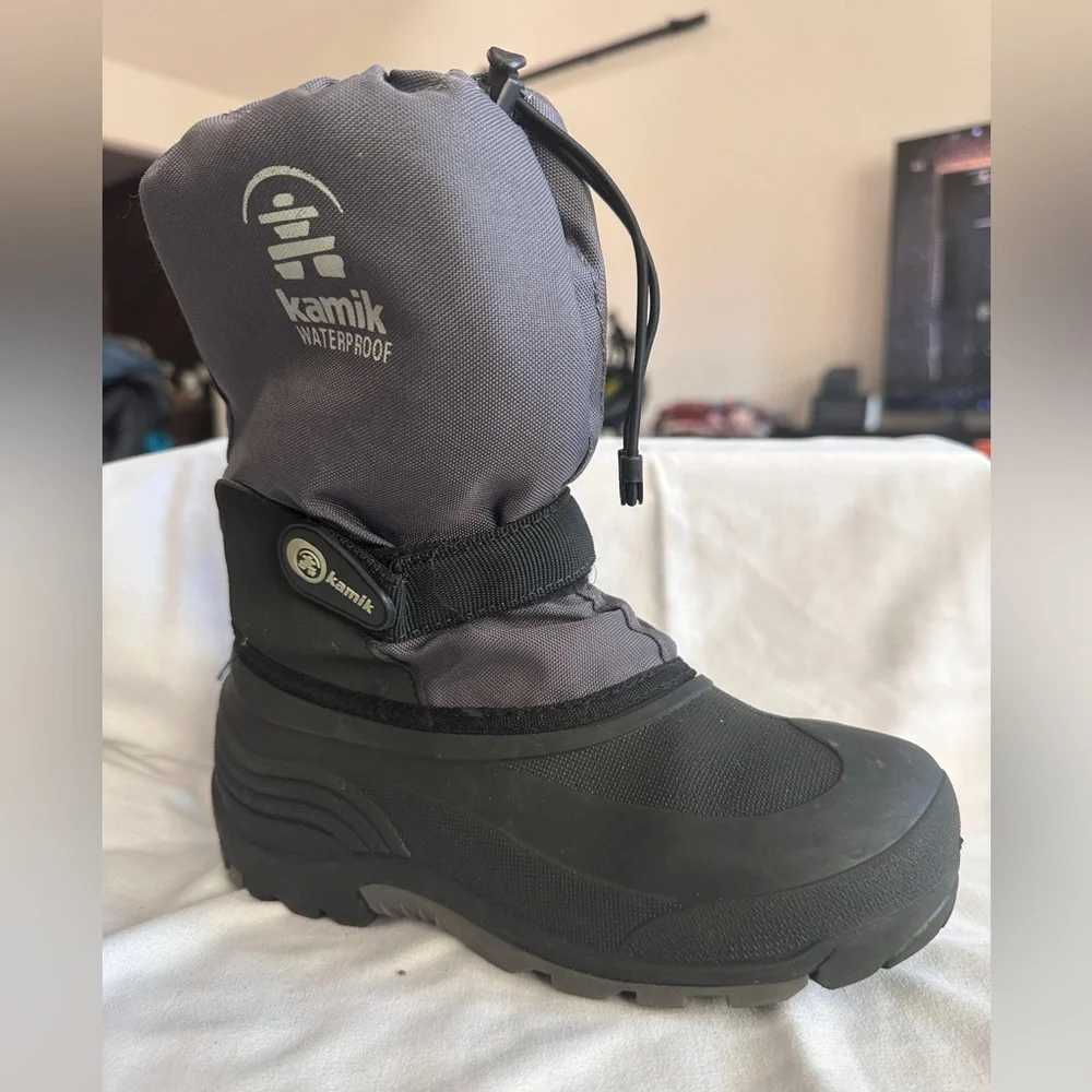 Kamik Waterproof Winter Snow Boots | Kids Size 4 - Picture 2 of 6